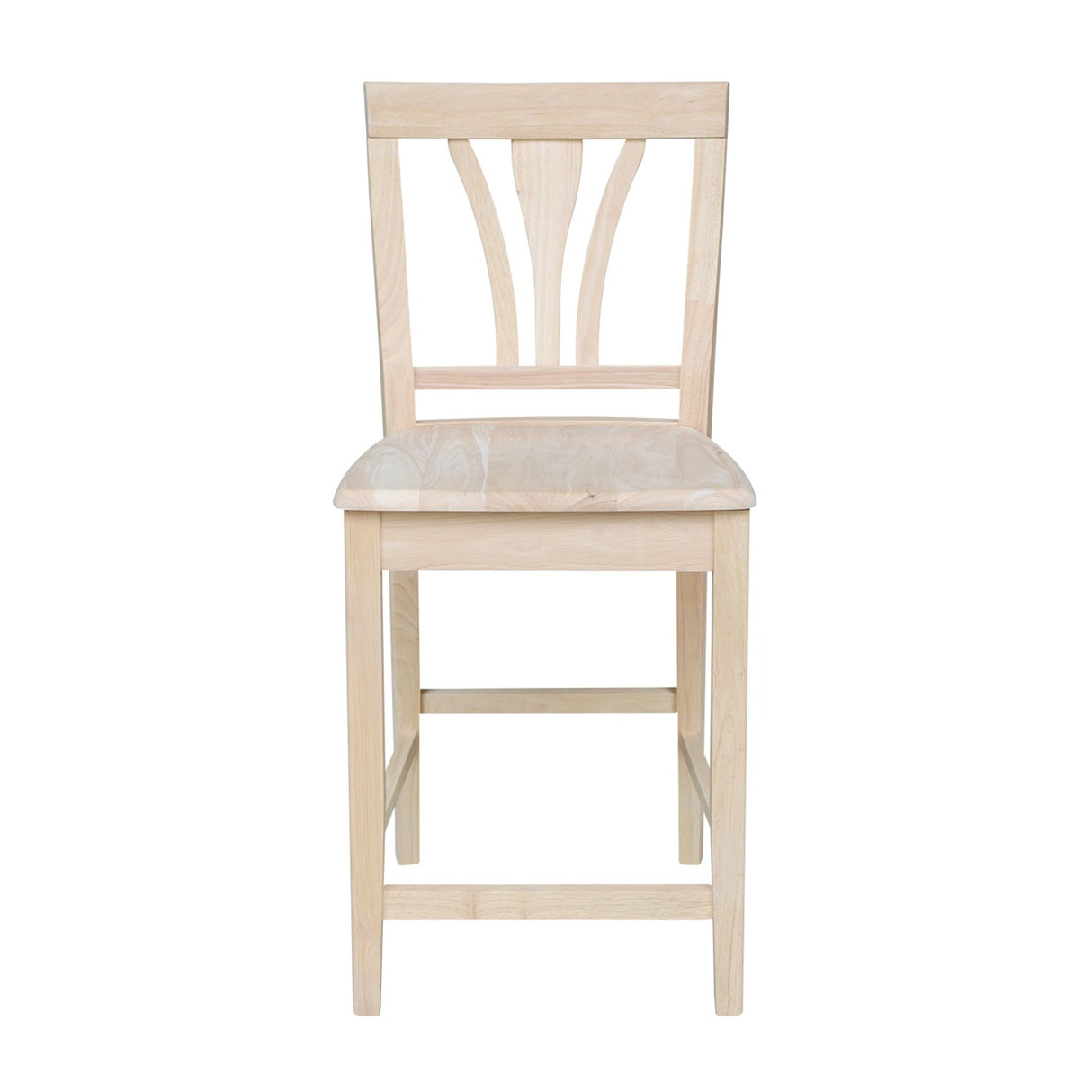 International Concepts 24-Inch FanBack Stool, Unfinished IC International Concepts