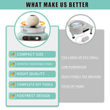 BIYQFCR Mini Pottery Wheel - 4.7Inch Rotating Electric Pottery Wheel, Pottery Wheel for Adults,Comes with 8Plastic Tools and 6Clay Sets,Suitable for Kids,Teenagers and Adults Beginners Craft Clay Kit BIYQFCR