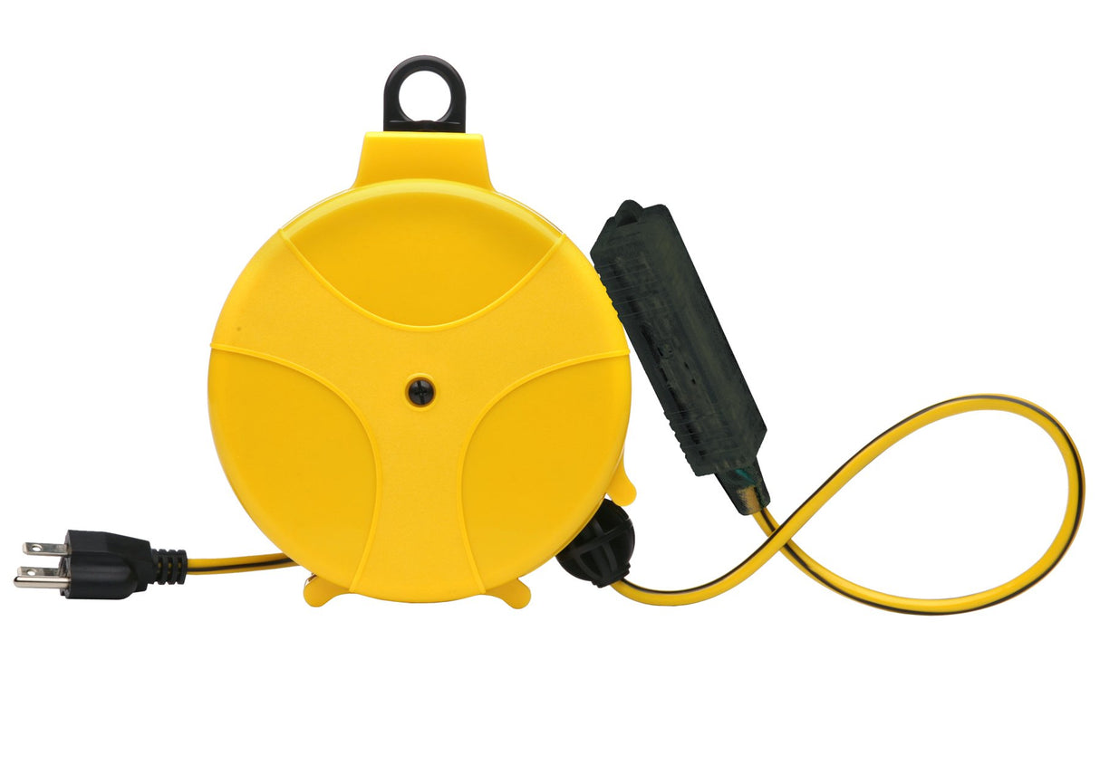 Designers Edge E315 20-Foot Yellow Retractable Extension Cord Reel Designers Edge