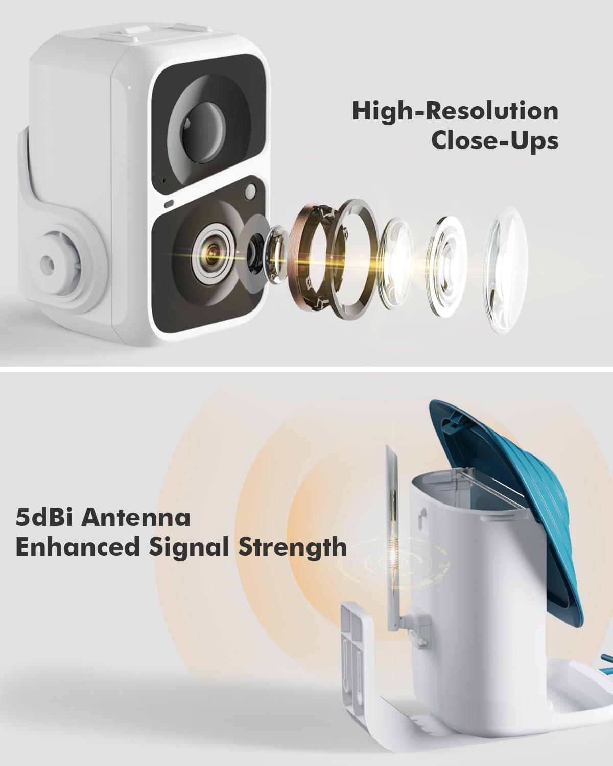 Dzees Smart Bird Feeder with Camera, Bird Feeder Camera Wireless Outdoor, AI Identify Bird Species, Auto Capture Bird Videos, 1080P HD Bird Camera Dzees