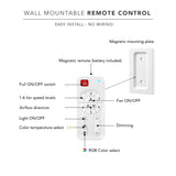 GLOBE Electric Oswald 48 in. Smart Ceiling Fan with LED Light, Energy Saving, Reversible Airflow, Remote Control, Whisper Quiet DC Motor, 6 Speeds, White GLOBE