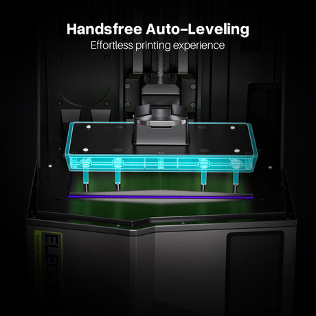 ELEGOO Saturn 4 Resin MSLA 3D Printer, 10" 12K HD Mono LCD, Smart Automatic Leveling, Intelligent Detection with High Temp Protection, Large Printing Size of 218x122x220 mm³ ELEGOO