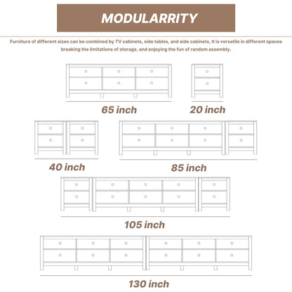 BVIUNTWO TV Stand for 110 Inch TV, Black Entertainment Center for 90+ inch TV Console Table with 12 Cubby Storage, Classic Television Stands for Living Room,Bedroom