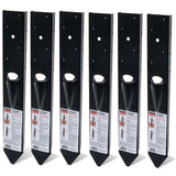 Simpson Strong-Tie FPBM44E-6PK - Black Powder-Coated 12ga E-Z Mender for 4X4 Post, 6ct Simpson Strong-Tie