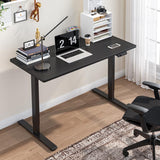 FLEXISPOT 71 x 32 Inch Dual Motor Standing Desk, Computer Desk with Memory Controller, Home Office Desk with Splice Board (Black Frame + 71" Black Desktop, 2 Packages) FLEXISPOT