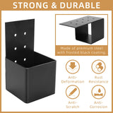 6 PCS Pergola Brackets Kit, Heavy Duty Pergola DIY Brackets Joist Bracket Connector Brace with Screws for 4''x4'' Wood Posts, Beam Support Bracket for Patio, Pergola, Log Cabin, Fence VavoStocks