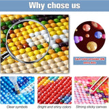 ajepon Cute Diamond Painting Kits for Adults - Diamond Art Kits for Cartoon, Cup Gem Art Kits for Adults for Gift Home Wall Decor (12x16inch) ajepon