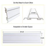 ATOOLA Slatwall Panels 6" x 24", 4-Pack Slatwall Board, PVC Slat Wall Paneling, Heavy Duty Garage Wall Organizer ATOOLA