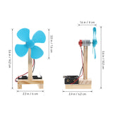 TOYANDONA DIY Electric Fan Kit - 6PCS STEM Science Experiment & Craft Project, Build Your Own Fan Toy, Educational Physics and Engineering Kit TOYANDONA