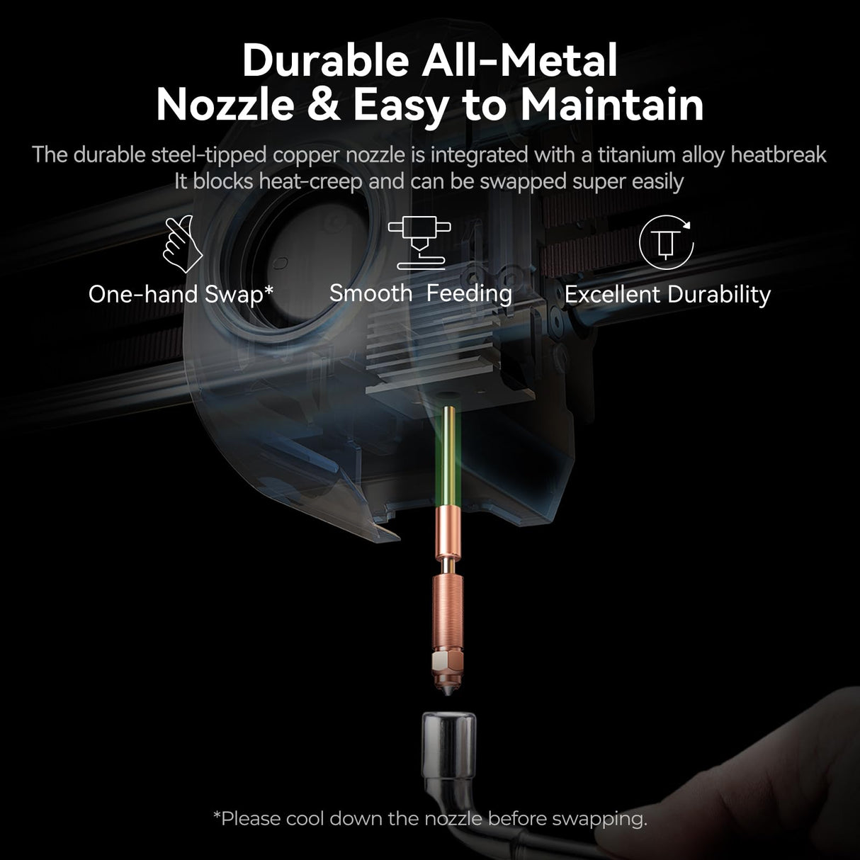 Creality K1 SE 3D Printer, 2024 New Version 600mm/s High-Speed Hands-Free Auto Leveling Flagship-Level Direct Extruder Quick-swap Tri-Metal Nozzle K1 Upgrade 3D Printer Creality