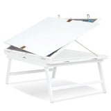 Jumbl Premium 1000-Piece Tilting Puzzle Board Rack w/Felt Surface 6 Removable Sorting Drawers Interlocking Cover | 23” x 31” Wooden Jigsaw Puzzle Table w/Legs | Reinforced Hardwood Construction Jumbl