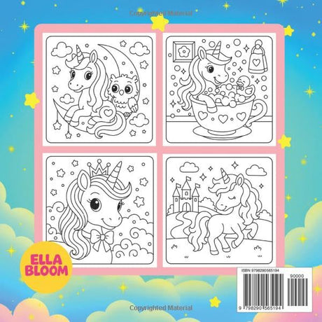 Magical Unicorn Coloring Book: for Kids Ages 4-8 | Featuring 50 Cute Unicorn Illustrations perfect for girls (Coloring Book For Girls) WoodArtSupply