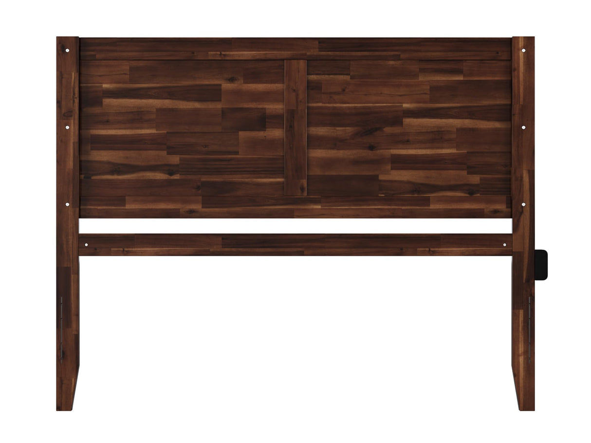 AFI Canyon Queen Solid Wood Rustic Farmhouse Headboard, Barnwood AFI