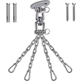 BeneLabel 360 Rotation Punching Bag Hanger Ceiling Mount with Chain Stainless Steel Punching Bag Hanging Kit 800 LB Capacity Heavy Boxing Bag Hanger Hardware with Chain BeneLabel