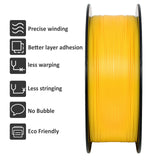 Geeetech Yellow PLA Filament 1.75mm, 3D Printer Filament Dimensional Accuracy +/- 0.03mm, Upgrade Tidy Winding Tangle-Free, 1kg Spool(2.2lbs) Fit Most FDM 3D Printers Geeetech