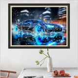 MaiYiYi Racing Car Diamond Painting Kit, 5D Full Round Drill Sport Car Diamond Painting by Numbers, Racing Cars Paint with Gems Art Wall Decor for Adult Beginners (40 x 30 cm) MaiYiYi