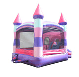 Crossover Inflatable Bounce House with Slide for Kids, Wet Dry Bouncy Jump Castle, Outdoor Backyard Jumping Bouncer, Built-in Water Misting System, with Blower, 12 x 12 x 18 Ft, Pink Pogo Bounce House