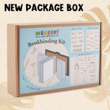 WEBEEDY 89Pcs Bookbinding Kit for Beginners DIY Leather Journal Kit Bookbinding Set A5 Book Making Kit for Adults Complete Bookbinding Supplies Kit with Thread,Sewing Needles,Paper and Other Tools WEBEEDY