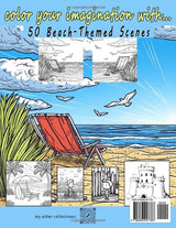 Beach Life Coloring Book: 50 Fun & Unique Beach-Themed Coloring Pages for Kids, Teens, and Adults (Coloring Books) WoodArtSupply