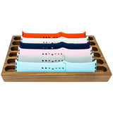 ATP MODERN Wooden Watch Band Organizer - Works with All Apple Watch Bands - Watch Band Holder - Wooden Watch Stand Display - Compatible with All Apple iWatch Bands - Solid Wood Design ATP MODERN