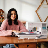 SINGER Quantum Stylist 9960 Computerized Sewing & Quilting Machine with Extension Table, Hard Case & Accessories | 600 Stitches, Lettering, LED Light, 1-Step Buttonhole & High-End Touch Controls SINGER