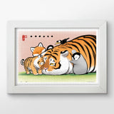 Pintoo Jigsaw Puzzles 600 Piece for Adults - Alexander The Fat Tiger - Just a Hug Beautiful Plastic Puzzle for Home Decor Zero Dust Easy Storage [H2867] Pintoo