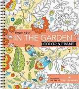 Color & Frame - In the Garden (Adult Coloring Book) New Seasons