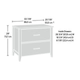 Sauder Summit Station 2-Drawer Lateral File Cabinet, L: 33.86" x W: 20.87" x H: 29.02", Laurel Oak Sauder