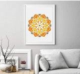 Kinteshun Mandala Painting Stencil Reusable Laser Cut Rock Painting Drawing Template Floor Wall Tile Fabric Furniture Stencils DIY Kit for Decoration (Small Size,5X5") Kinteshun