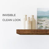 QEEIG Floating Shelf for Wall Bathroom Shelves Bedroom Kitchen Living Room Farmhouse Small Book Shelf 16 inch Set of 1, Brown (015-BN1) QEEIG