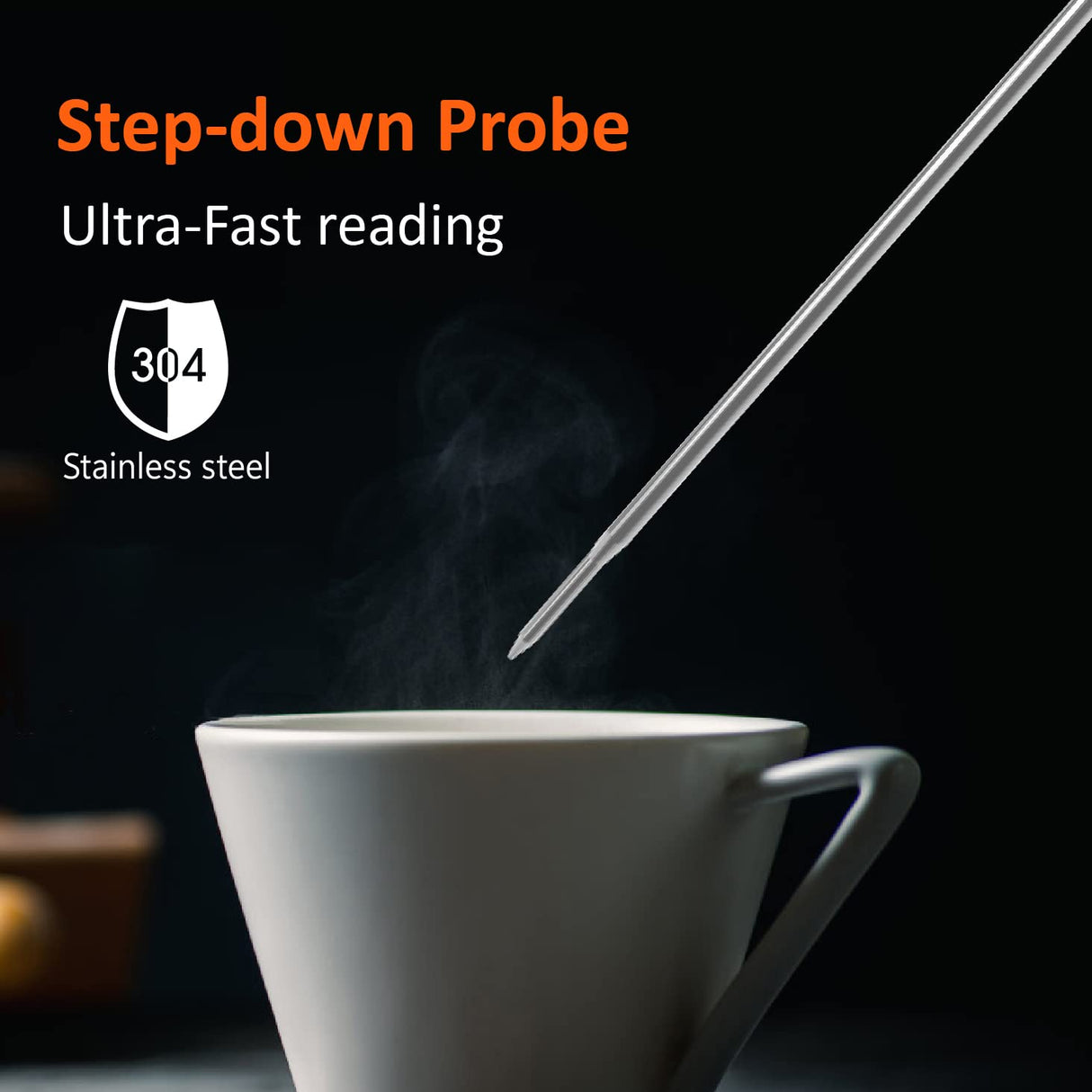 10 Inch Long Digital Candy Thermometer with Pot Clip,Deep Fry Thermometer,Rotating Display, Best Instant Read Food Meat Thermometer for Candy Making or Deep Frying efengcook