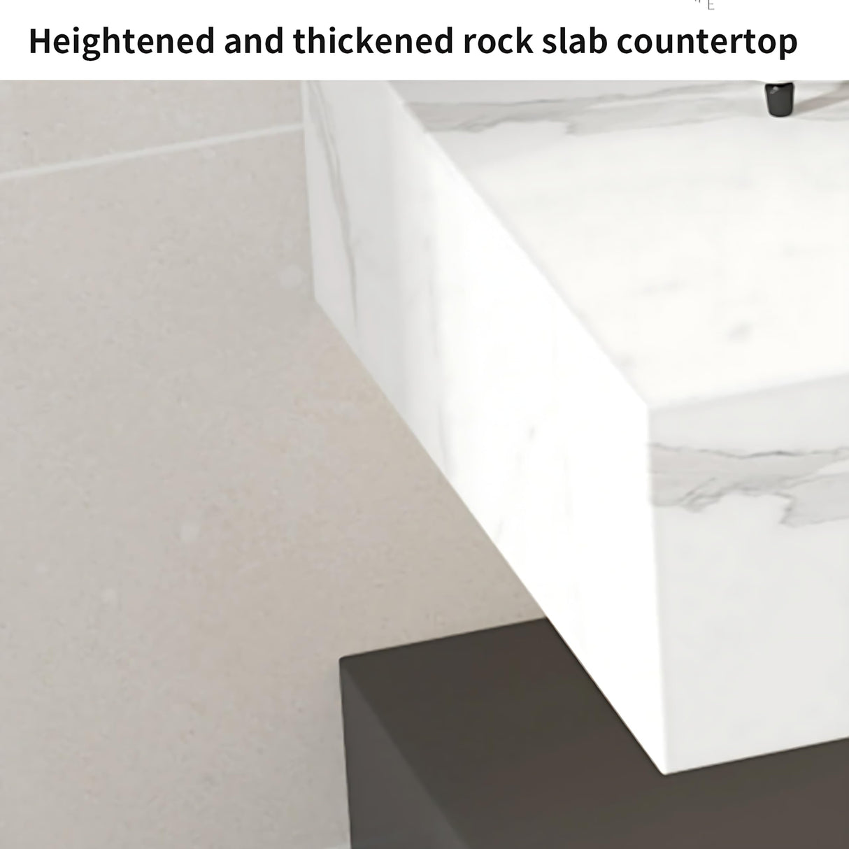 ZGNBSD Bathroom Vanity - Modern Bathroom Vanity with Sink & LED Smart Defogger Mirror Cabinet, Solid Wood Floating Bathroom Vanity, Wall-Mounted Installation (Double Sink, 60") ZGNBSD