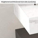 ZGNBSD Bathroom Vanity - Modern Bathroom Vanity with Sink & LED Smart Defogger Mirror Cabinet, Solid Wood Floating Bathroom Vanity, Wall-Mounted Installation (Double Sink, 60") ZGNBSD