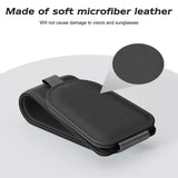 Sotfamily Sunglass Holder for Car Visor, Suede Cloth Magnetic Sunglass Organizer for Car Accessories, 2 Packs, Black Sotfamily