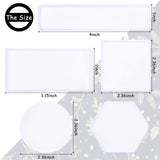 50 Pieces Sublimation Patch Fabric Iron-on Blank Patches Fabric Repair Sublimation Blank Patch Heat Transfer Blank Patch for Hats Clothes Uniforms Jeans Backpacks Dog Vest (White,Classic Series) Waydress