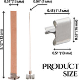 151PCS Wicks Candle Making Set – Wooden Wicks with Metal Base for Candle Making Smokeless with Black Trimmer and Stickers (Black) YARRD