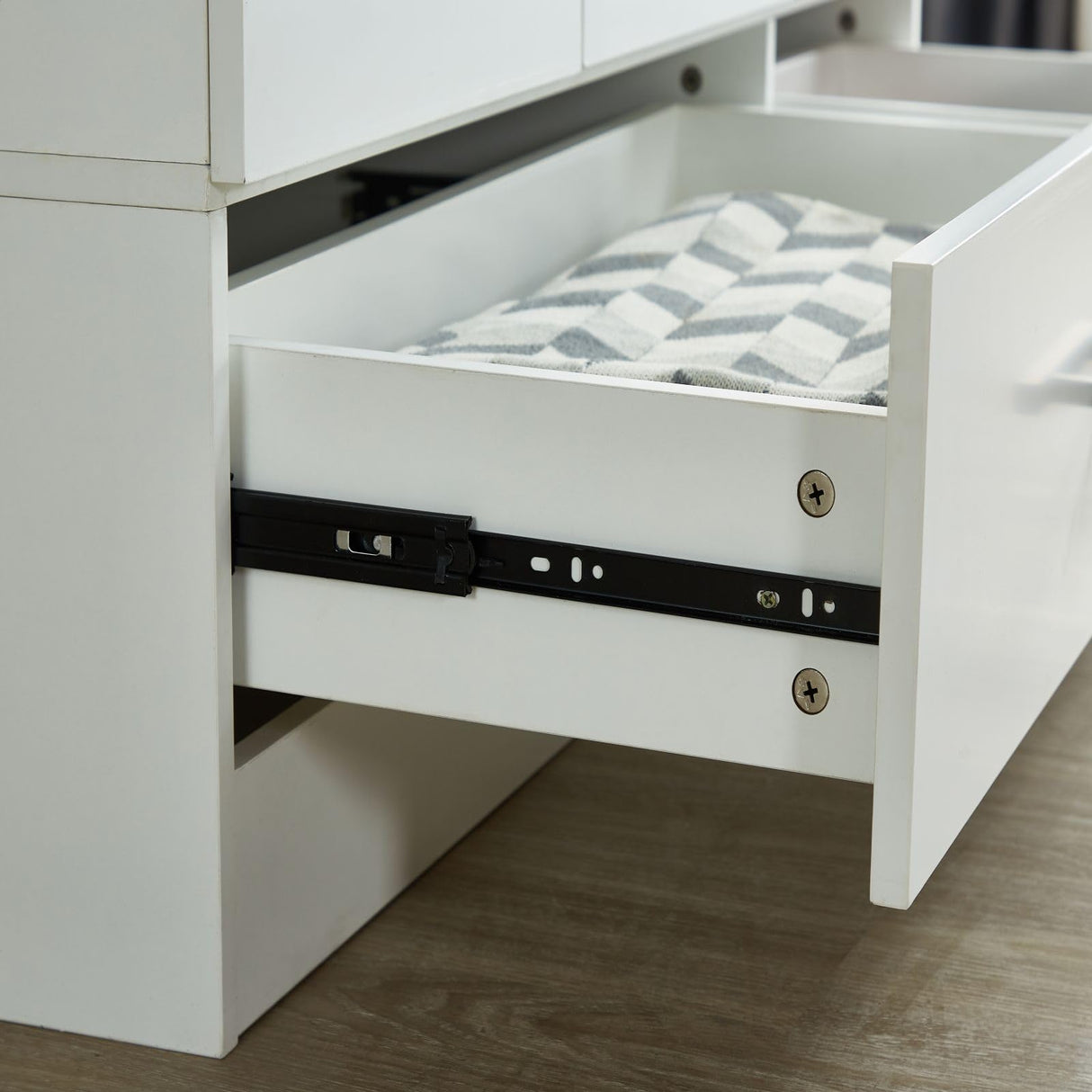 GraceGrove 3-Door Wooden Wardrobe Closet, Armoires and Wardrobes with 2 Drawers and Shelves Armoire Wardrobe Closet with Hanging Rod White 47.2''W x 18.9''D x 70.86''H GraceGrove