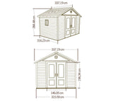 Lifetime 6433 Outdoor Storage Shed with Windows, 11 by 11 Feet Lifetime