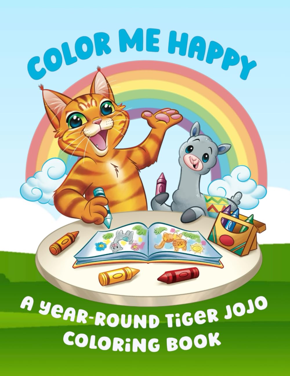 Color Me Happy: A Year-Round Tiger JoJo Coloring Book WoodArtSupply