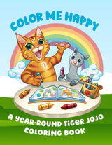 Color Me Happy: A Year-Round Tiger JoJo Coloring Book WoodArtSupply