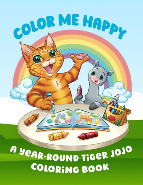 Color Me Happy: A Year-Round Tiger JoJo Coloring Book WoodArtSupply