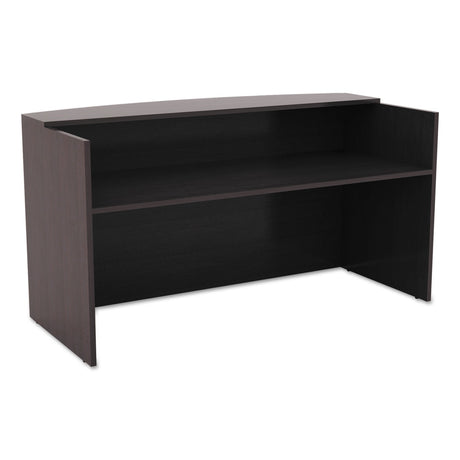 Alera ALE Valencia Series Reception Desk w/Counter,71w x 35 1/2d x 42 1/2h, Espresso Alera