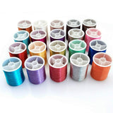 YEQIN 20 spools Metallic Thread Embroidery Thread Sewing Thread Set (Each Spool 60 metres) YEQIN