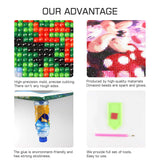 DIY 5D Diamond Painting Kit for Adult Kids,Princess Round Full Drill Embroidery Cross Stitch Picture Supplies Gem Arts Craft for Home Wall Decor Paint 11.8x15.7 inch MEGZIHXN