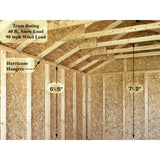 Best Barns Brookfield 16x12 Wood Storage Shed Kit (Brookfield_1612) Sheds Deal