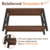 Rustic Oak 2-Tier Console Table by BON AUGURE – Stylish Entryway and Living Room Furniture BON AUGURE