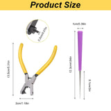 QBXMY7 2pcs Watch Band Hole Punch Plier, 2.0mm Belt & Shoe Strap Punch Tool, Handheld Wrist Belt Leather Hole Punch for DIY Craft & Fabric QBXMY7