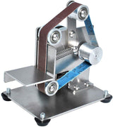 Podoy 𝙐𝙥𝙜𝙧𝙖𝙙𝙚𝙙 Mini Belt Sander Electric DIY 7 Speed Adjustable Control Small Grinder Sharpener Polisher Machine 110V with 10 Belts for Metal Knife Podoy