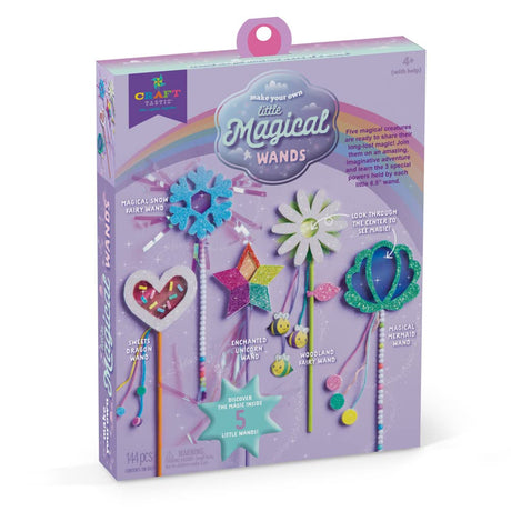 Craft-tastic — Make Your Own Little Magical Wands — Everything Included for 5 Fun DIY Magic Wands Art & Crafts Projects — Ages 4+ Craft-tastic