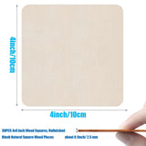 ZQYYQZ 30PCS 4x4 Inch Wood Squares, Unfinished Blank Natural Square Wood Pieces Wooden Cutouts for DIY Crafts Painting, Scrabble Tiles, Coasters, Home Decoration ZQYYQZ